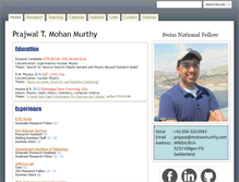 Tablet Screenshot of mohanmurthy.com
